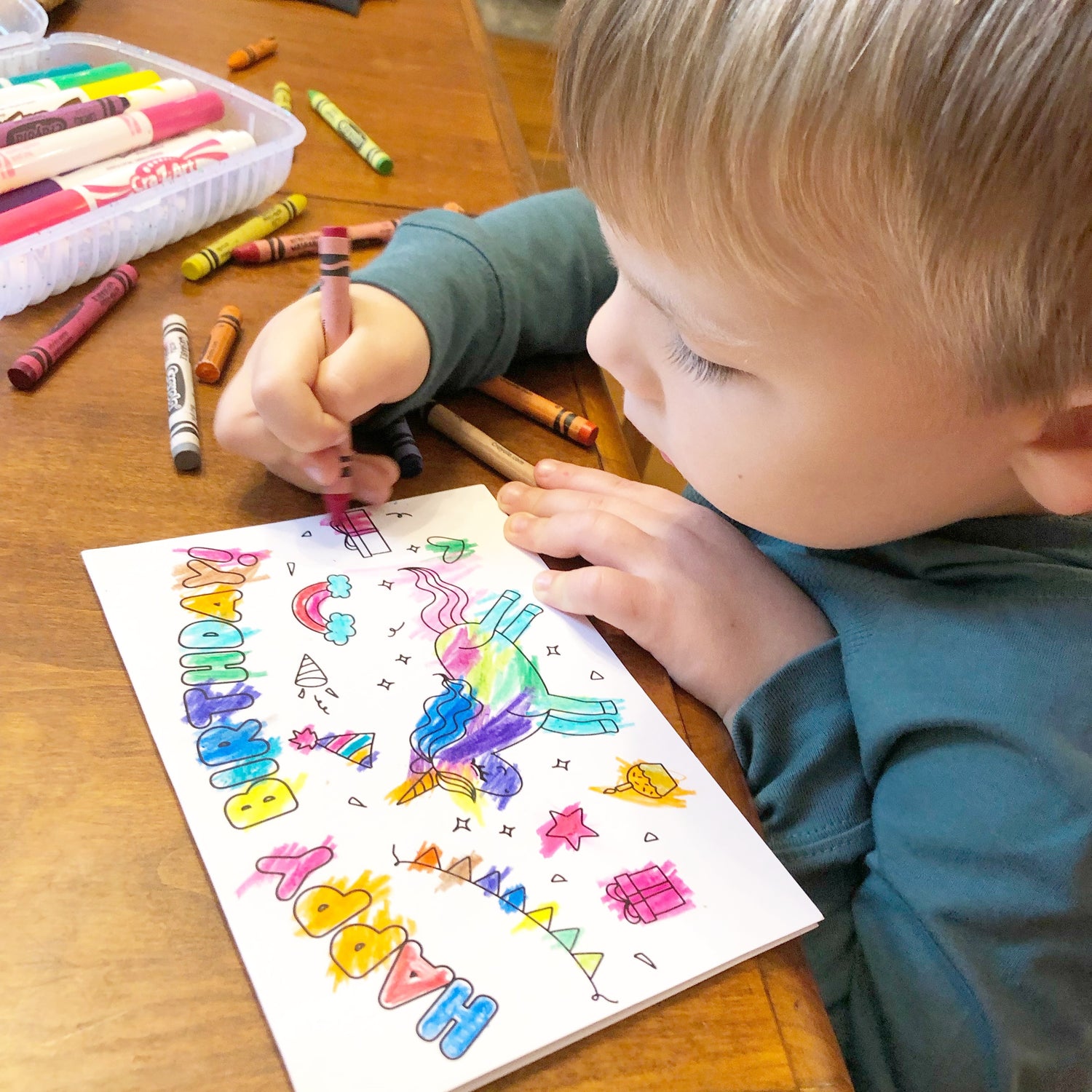"Coloring Book" Cards - Happy Birthday Variety Pack - Well Raised Co.
