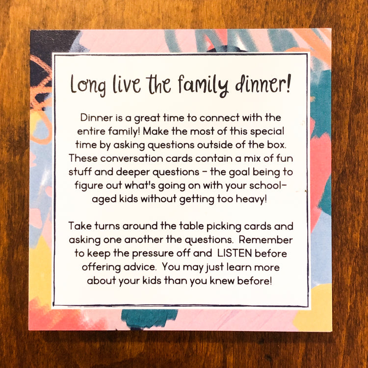 Dinner Table Conversation Cards - Well Raised Co.