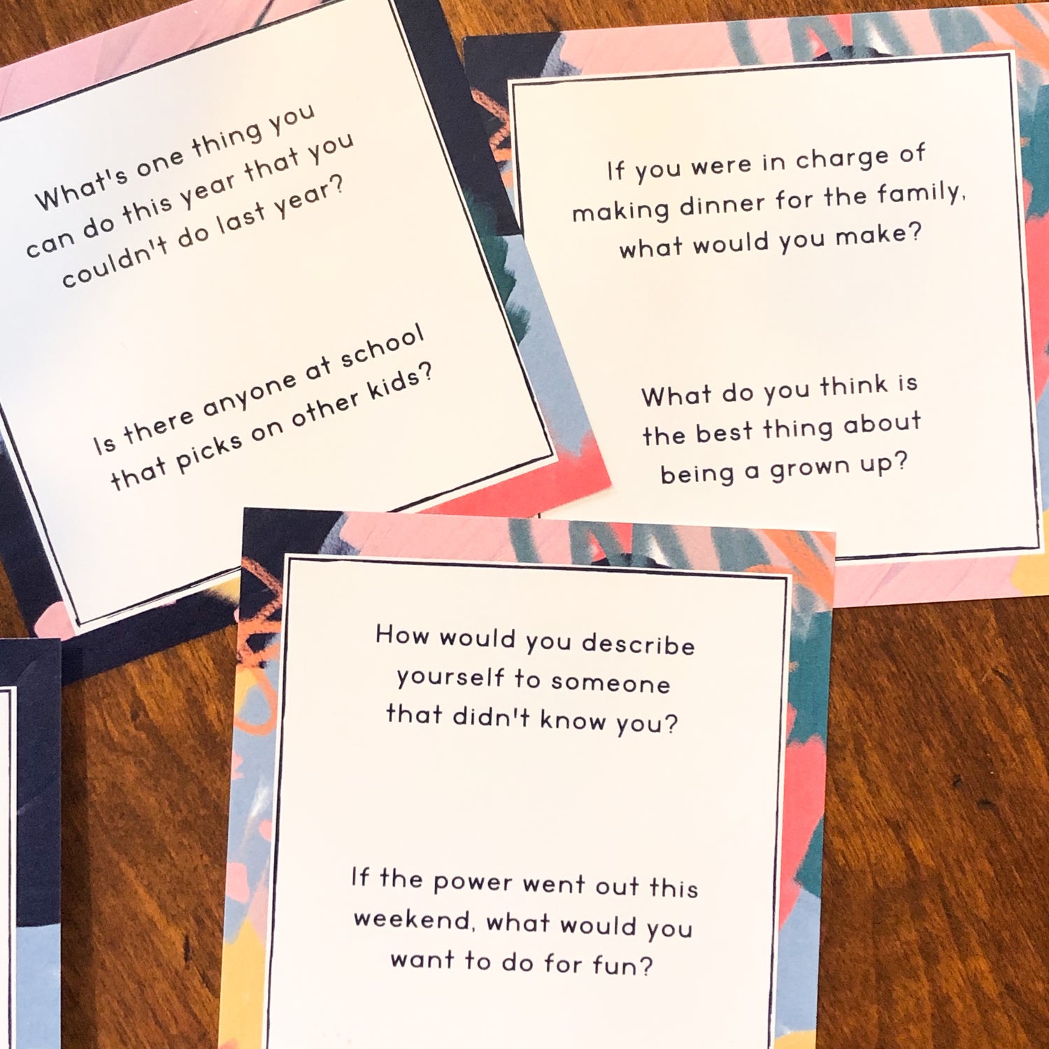 Dinner Table Conversation Cards - Well Raised Co.